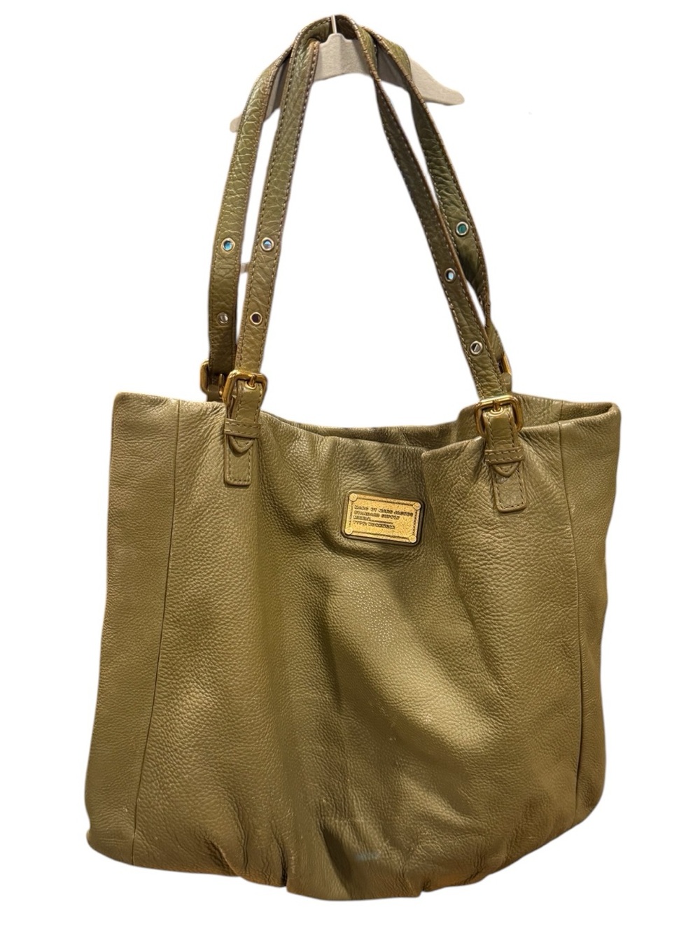 Marc by Marc Jacobs Standard Supply Workwear Tote Olive Pebbled Leather
